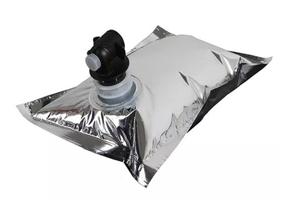 Customized Aluminum Foil BIB Bags In Box With Spigot Transparent For Juice