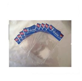 Custom Clear Packaging Poly Bags Flexo Printing For Hair Extensions SGS  FDA ROHS