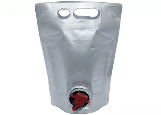 Aluminum Foil Stand Up Pouch With Spout 1l 2l 3l 5l Olive Oil Coffee Wine Beverage