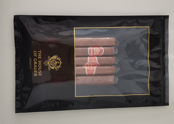 FDA Sponge Layer Carbon Fiber 5 Cigar Humidor Bags Tobacco Humidity Pouches
