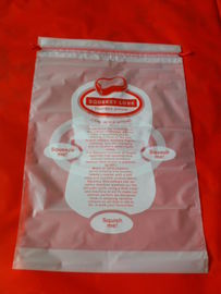 Garment / Pillow Packaging Poly Bags ,  Clear plastic drawstring bags