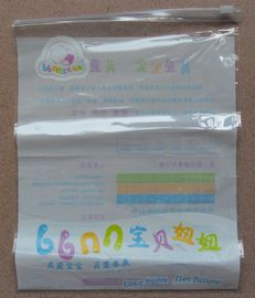 White Transparent LDPE Plastic Zipper Bag For Travel / Vacation Packaging