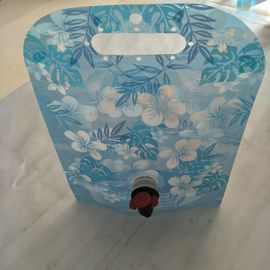 Custom Blue Printing Vertical Liquid Water Packaging Bag Leakproof SGS