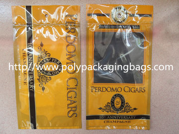 Plastic Cigarettes Cigar Humidor Bags With Hanger Hole Personalized Style