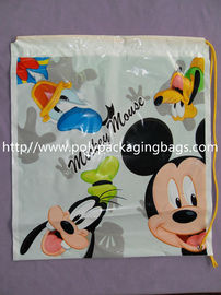 OEM ODM Printed Plastic Drawstring Backpack Bags For Gift Packaging