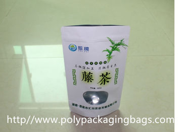 Custom Kraft Paper Coffee / Tea / Food Packaging Bags With Window