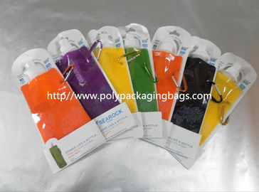 500ml Traveling / Sports Portable Water Bag Spouted Pouches Custom
