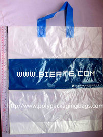 Frosted Plastic Bags / Soft Loop Handle Bag with Logo Printed