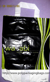 Cotton Rope Plastic Handle Bags , Quadrate Bottom Soft Loop Shopping Bags
