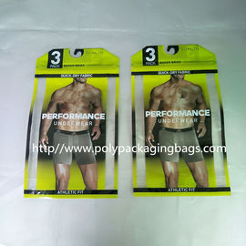 Thick PE Underwear Resealable Plastic Bags , Clothing Store Sticky Bone Foil Zip Lock Bags