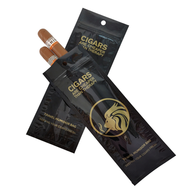 Custom Printing Sealable Plastic Tobacco Smoking Pen Wrap Packaging Individual Single Cigar Package Bag