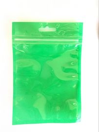 Transparent Foil Ziplock Bags Packaging Customized Color Green And Black