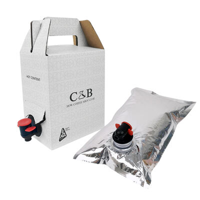 Without Tap Plastic BIB bags in Box flexible packaging solution compatible with automated filling and sealing equipment