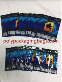 Custom Made Printed Cigar Humidor Bags Cigar Plastic Bags With Slid ZipLock
