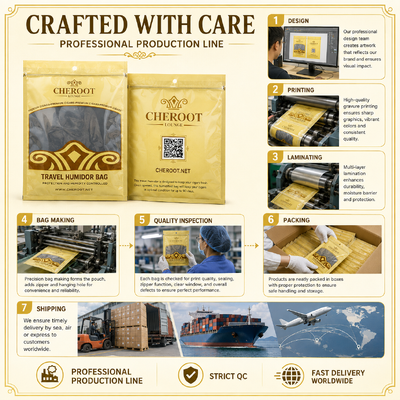 Small Cigar Humidor Bags Food-grade TPU PE Designed to Keep Cigars Fresh Durable and Moisture Resistant Storage Solution