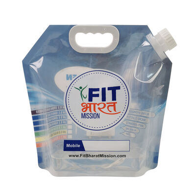 Gravure Printing Stand Up Pouch With Spout Customized Thickness And Butterfly Valve Designed To Meet Packaging Standards