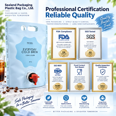 Moisture Proof Stand up Spout Pouch Utilizing Material Structures PET AL NY PE or Custom Designed for Beverage Packaging