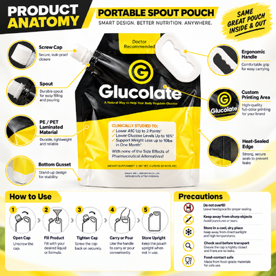Oem Stand Up Pouch With Spout Liquid Packaging Environmentally Friendly Packaging Designed For Liquid Food And Beverages