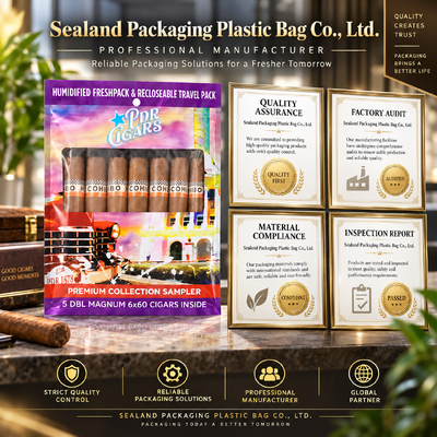 Humidity Sheet Inside Cigar Humidifier Bag Featuring MOPP PE Material Structure Ensuring Stable Humidity Levels for Cigars
