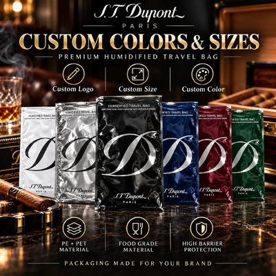 Thickness 0.09mm Cigar Humidor Bags MOPPPE Material Structure Volume 5 Cigars Durable Protective Barrier Against Dryness
