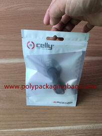 Electronic Zipper Plastic Bag / Headset USB Data Line Yin And Yang Bone Clip Bag