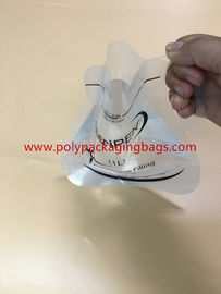 Custom Stand Up Pouch With Spout  / 500ml Transparent Water Bags