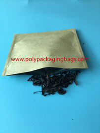 Kraft Paper Zipper Bag / Aluminum Foil Ziplock Bag For Flower Seed / Le Seed / Herbal