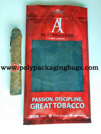 Transparent Window 3 Side Seal 0.08mm Cigar Humidor Bags