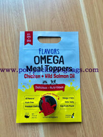 Chicken Wild Salmon Oil Stand Up Packaging Bag With Butterfly Valve