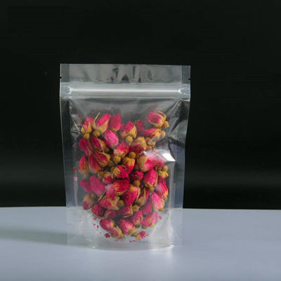 Recyclable CPP Clear Plastic Zipper Bag With Tear Notch