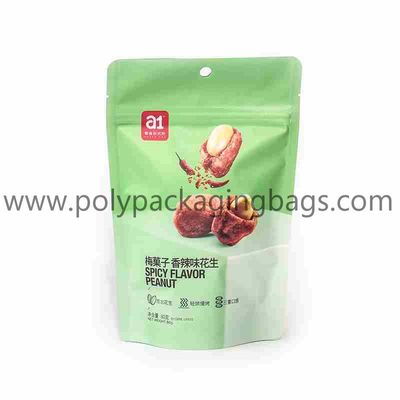 0.12mm Matte Ziplock Bag Printing Plastic Snack Peanut Package