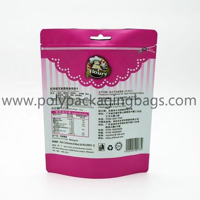 Custom Plastic Pouches Recycled Packaging White Matte Ziplock