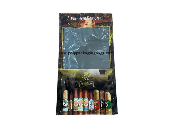 Custom Printed Moisture-Resistant Resealable Cigarette And Cigar Packaging Bags
