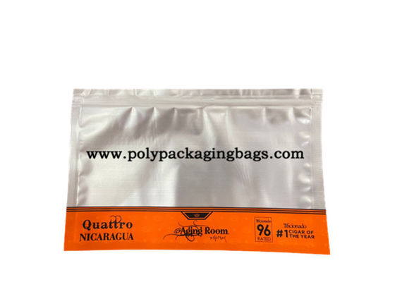 Aluminum Foil Self Sealing Translucent Cigar Packaging Bag