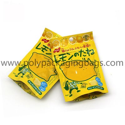 Custom print ziplock bags with logo stand up plastic bag packaging for candy/snacks