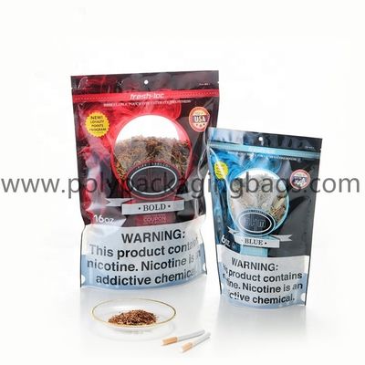 Tobacco Packaging Ziplock Resealable Poly Bags