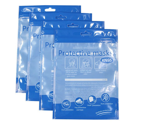 Resealable Dust Proof Disposable Face Mask Foil Ziplock Bags