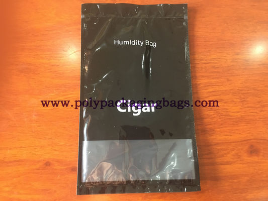 Gravure Printing LDPE Cigar Humidity Bags With Zipper