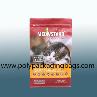 Stand Up Pet Food Bags With Resealable Zipper