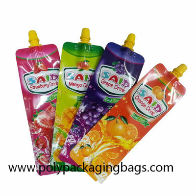 Reusable Plastic Stand Up Pouch With Spout Special Shaped
