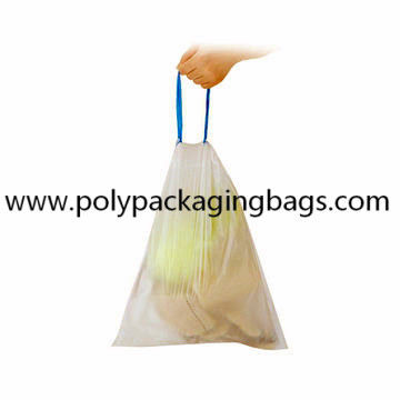 HDPE LDPE Plastic Drawstring Garbage Trash Bags