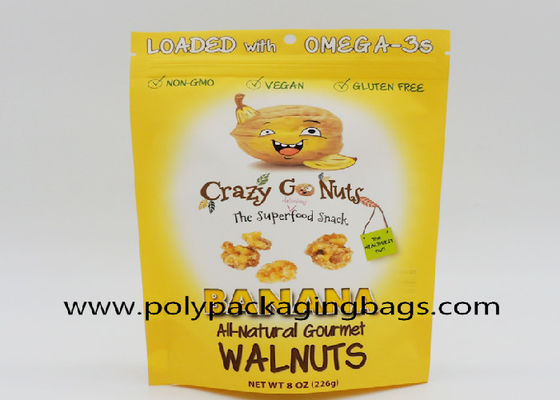 Moisture Packaging Bags Moisture Proof Gravure Printing Free-Standing Resealable Foil Bags