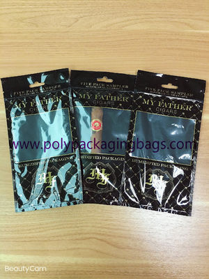Cigar Packaging Bags With Zipper,And Tacco Bag With Humidification System