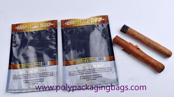 Custom Moisturizing Cigar Bag / Plastic Cigar Wet Bag W130 X L220mm Size