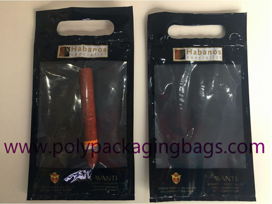 Wholesale Plastic Ziplock Humidity Fresh Keeping Cigar Wrapping Bags