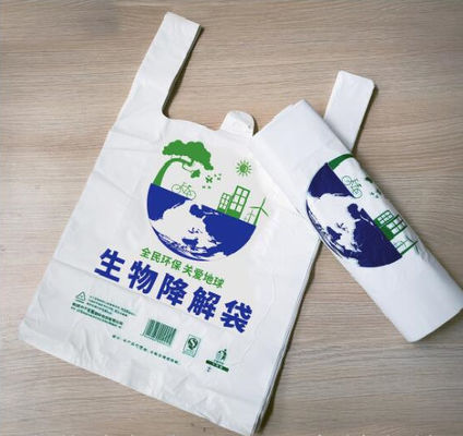 Biodegradable Gravure Printing PLA PBAT Packaging Poly Bags Shopping Pouch Bag