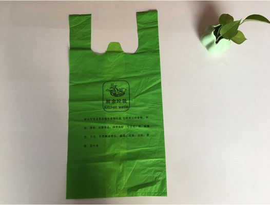 Polythene PBAT Cornstarch Carrier Bags Heat Seal Flexo Printing ROHS Approved