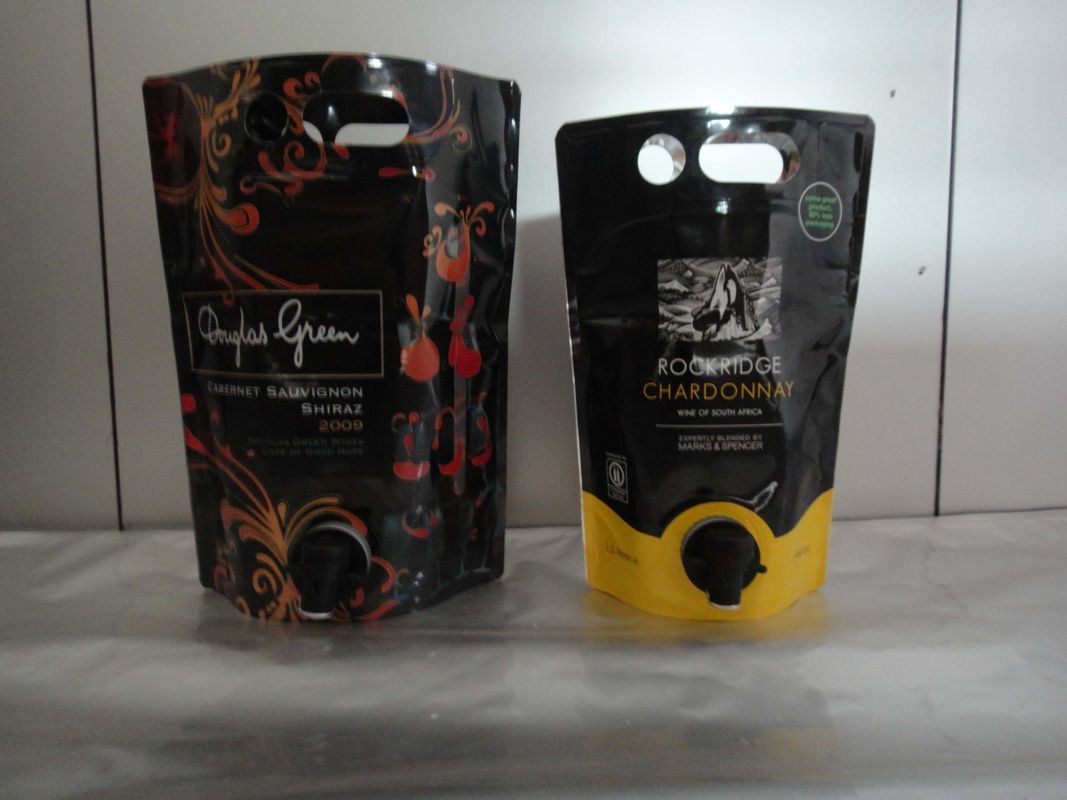 Laminated Material Printed Stand Up Pouch With Spout Juice Or
