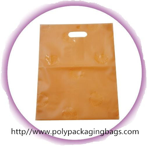 Cute Die Cut Handle Bags For Clothes Shopping / Garment Plastic Bags