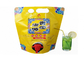 Wine Beer Liquid Stand Up Pouches With Butterfly Valve 1.5L 2L 3L 5L